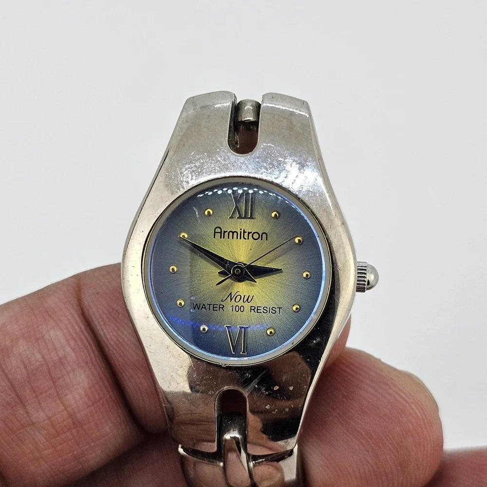 Armitron Women's Watch 23MM‎ Multicolor Dial Gray Bands 5.75